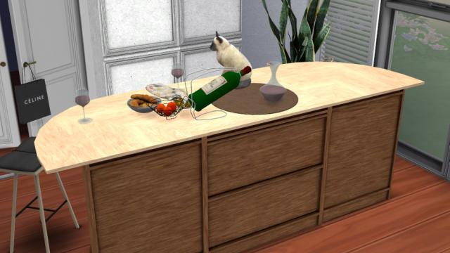 Cali Kitchen Set for The Sims 4