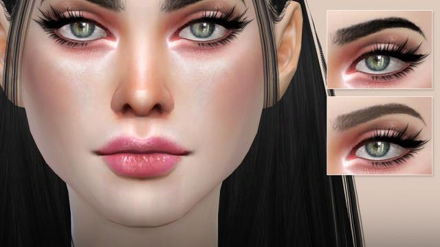 Rinoa Eyebrows N87 for The Sims 4