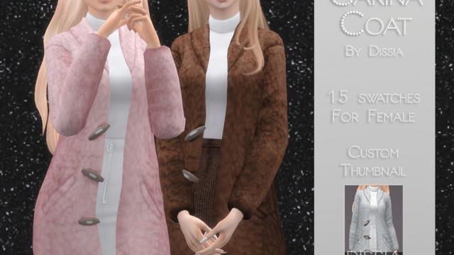 Carina Coat Set for The Sims 4