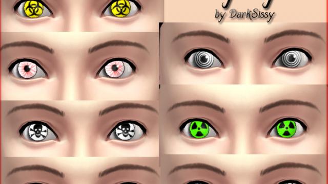 Mod The Sims - Anime Style Eyes Multiple Colors