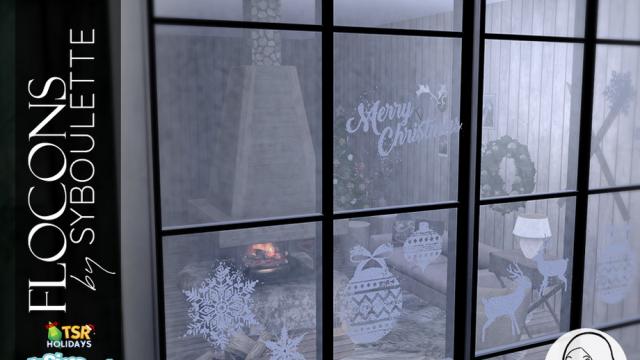 Holiday Wonderland - Flocons Set for The Sims 4