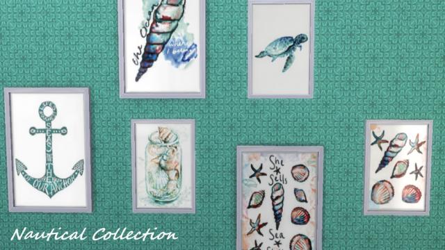 Nautical Collection Part 3. City Living Required. для The Sims 4