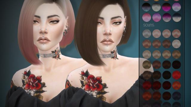 Leahlillith Horizonte Hair for The Sims 4