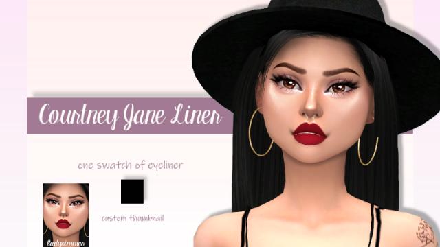 Courtney Jane Liner for The Sims 4