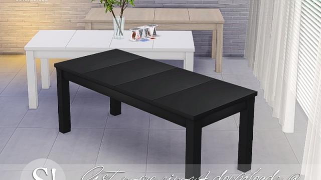 Dual channel dining table for The Sims 4