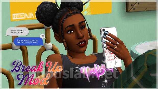 Download Break Up Over Text for The Sims 4