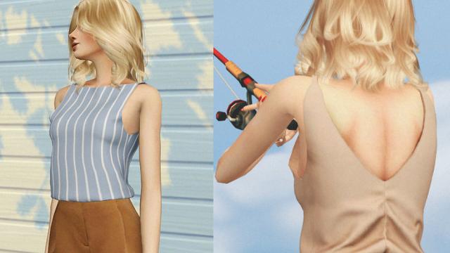 Isobel Top for The Sims 4