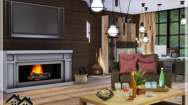 CHARLOTTE -Livingroom для The Sims 4