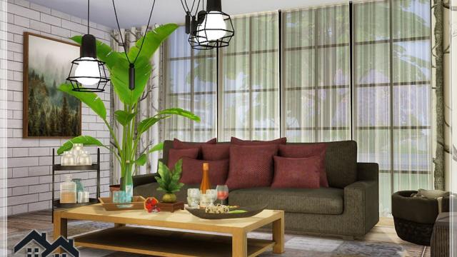 CHARLOTTE -Livingroom для The Sims 4