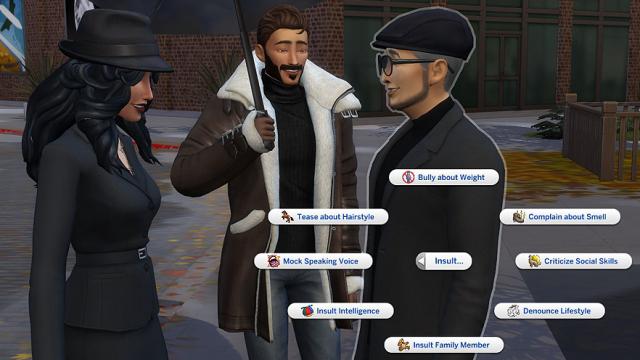 Споры и оскорбления / Insults & Arguments Pack для The Sims 4
