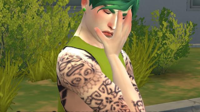 Male Model Close Up Posepack для The Sims 4
