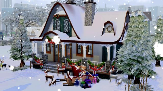 Santa House для The Sims 4