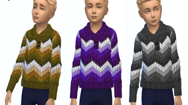 KeyCamz Boy's Sweater 0104 (Kid's Room Stuff Needed) for The Sims 4