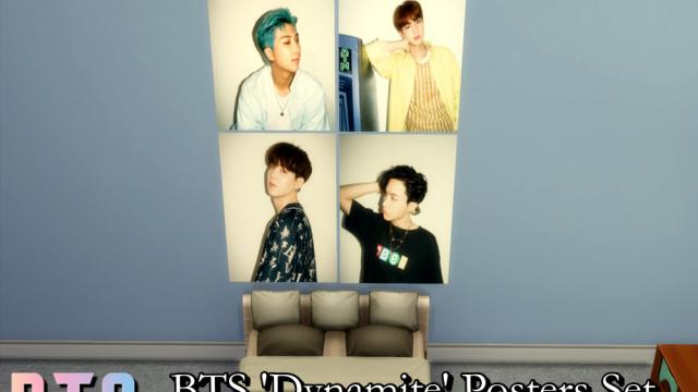 BTS 'Dynamite' Posters Set - REQUIRES MESH