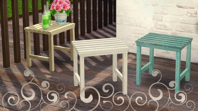Breezy end table for The Sims 4