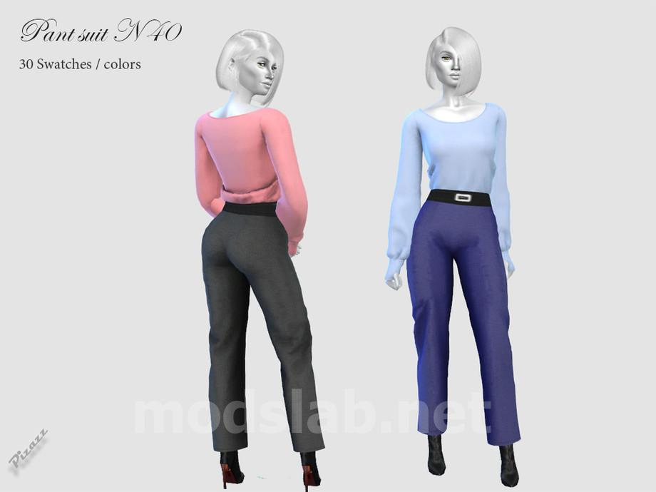 Download PANT SUIT N 40 for The Sims 4