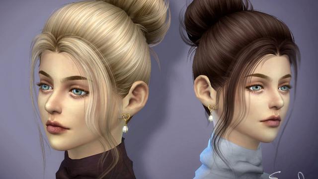 sclub ts4 hair Emily n19 для The Sims 4