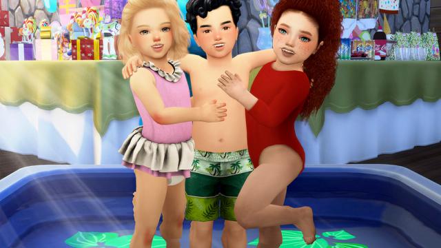 Kids party (Pose pack) for The Sims 4