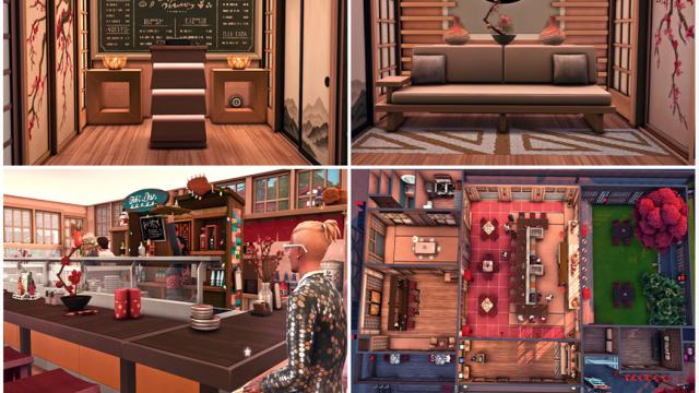 Sushi Restaurant для The Sims 4