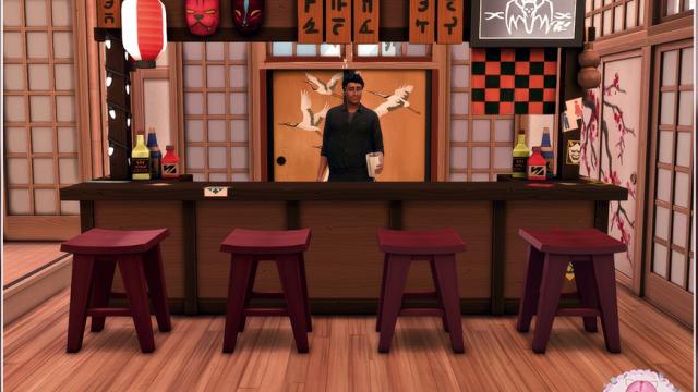 Sushi Restaurant для The Sims 4