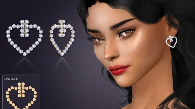 Amelia Heart Earrings