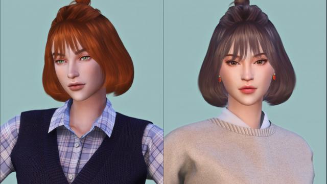 DaisySims Female Hair G40 for The Sims 4