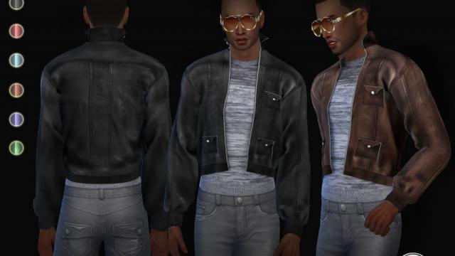 Nayo leather jacket