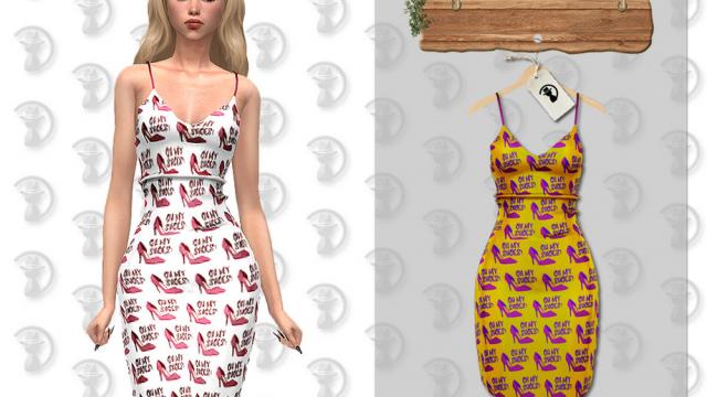 Dress C370 для The Sims 4