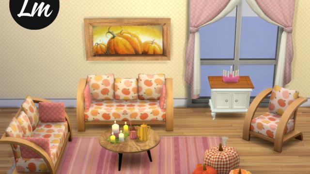 Cozy Days living room for The Sims 4