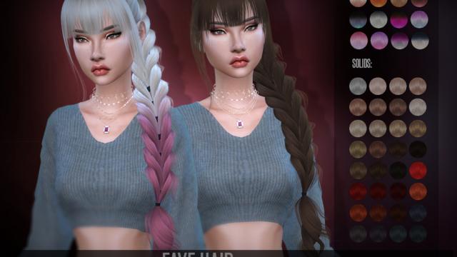 LeahLillith Faye Hair for The Sims 4