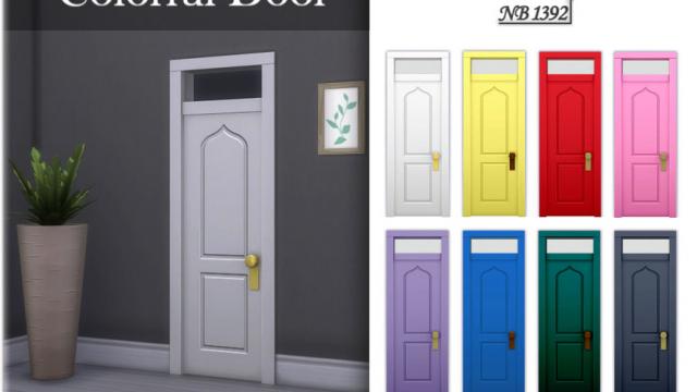 Colorful door for The Sims 4