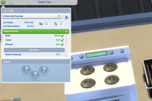 Нет ограничений в общежитии / No University Housing Restrictions для The Sims 4