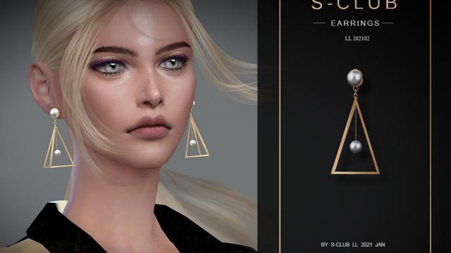 S-Club ts4 LL EARRINGS 202102