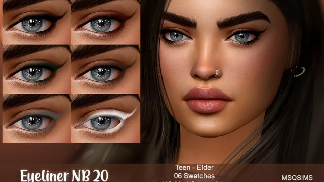 Eyeliner NB20 для The Sims 4