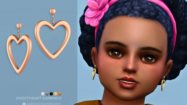 Sweetheart earrings | Toddlers version