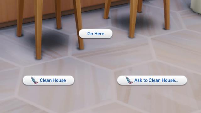 Clean House & Ask to Clean House for The Sims 4