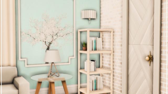 Mykel Living room для The Sims 4