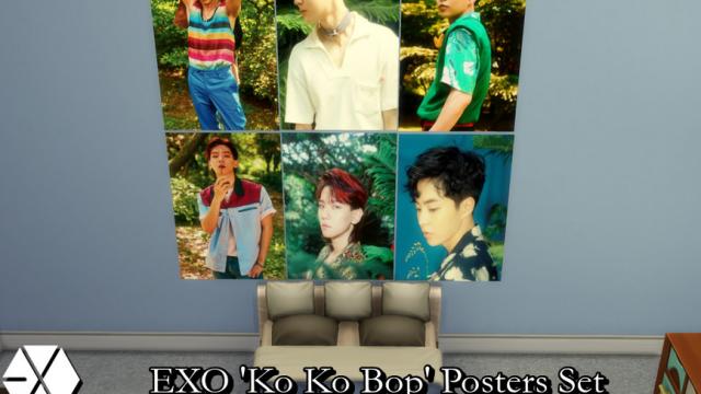 EXO 'Ko Ko Bop' Posters Set - REQUIRES MESH and GET TO WORK