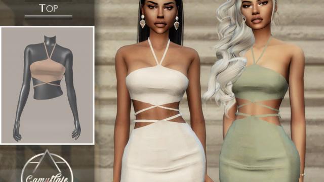 CAMUFLAJE - Dulce Set (Top) for The Sims 4