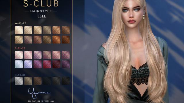 sclub ts4 hair n68 Yana