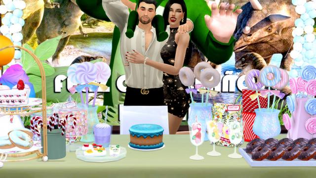 Happy Birthday (Pose pack) для The Sims 4