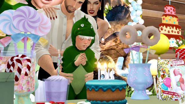 Happy Birthday (Pose pack) для The Sims 4