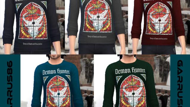 Demon Hunter Stained Glass Long Sleeve (Male) | Garrus86