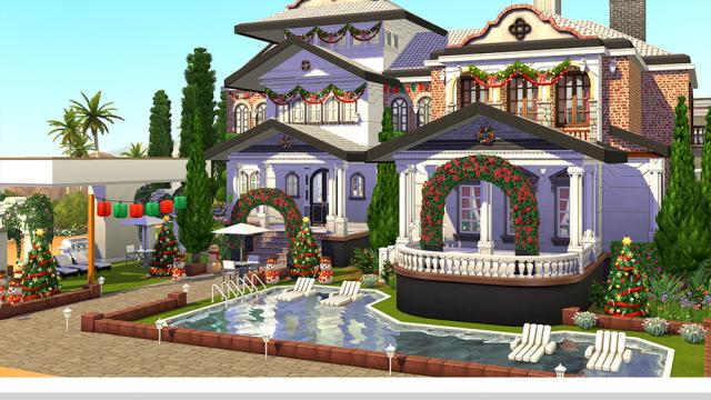 Villa Yuma NoCC для The Sims 4