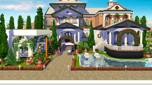 Villa Yuma NoCC для The Sims 4