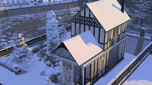 Freddie's 2020 Christmas - The Lot для The Sims 4