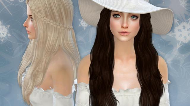 Northern Star - Conversion Hairstyle для The Sims 4