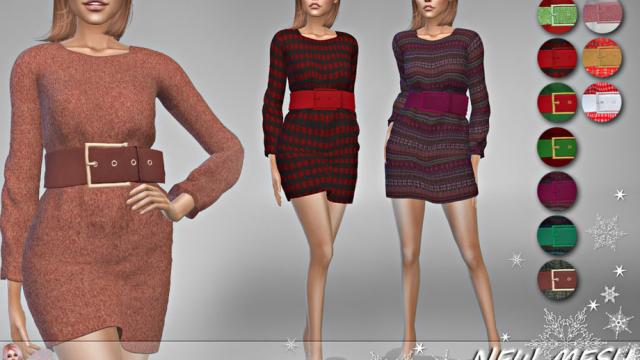 Sweater Dress X-MAS 6 - NEW MESH Inspired by Elfdor