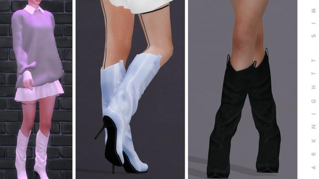Desi High Heel Boots для The Sims 4