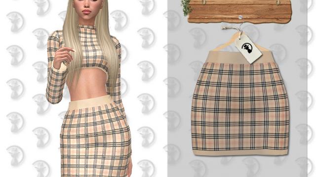 Skirt C374 для The Sims 4